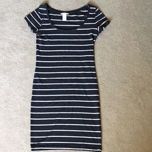 H&M Bodycon Striped Dress
